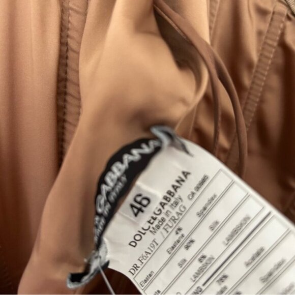 Vintage Dolce & Gabbana F/W 2007 Silver Zipper Dress sz 46 - Picture 16 of 16